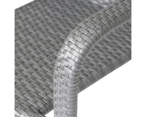 Detailansicht eines Rattansessels