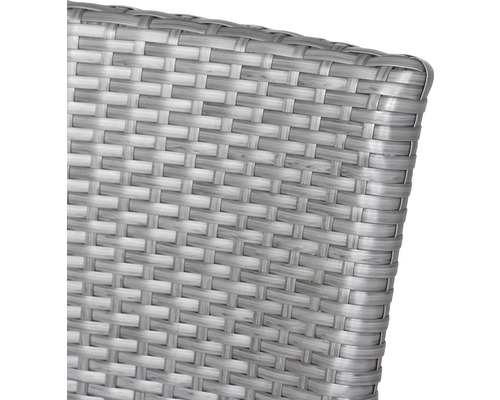 Detailansicht eines Möbelstücks mit geflochtener Oberfläche