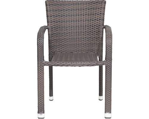 Gartenstuhl aus Polyrattan mit Armlehnen