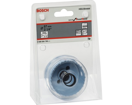Bosch Lochsäge mit 57 Millimeter Durchmesser in Verpackung