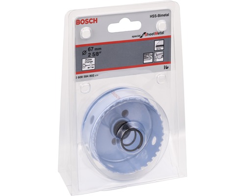 BOSCH Lochsäge mit 67 Millimeter Durchmesser in Verpackung