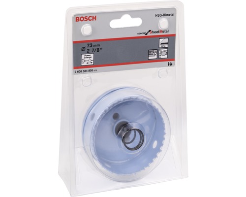 BOSCH Lochsäge 73 Millimeter zum Bearbeiten von Blechen