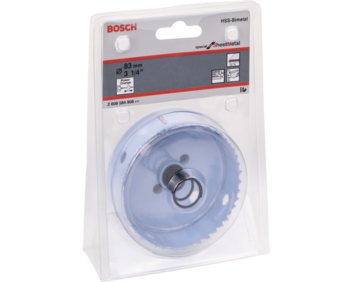 Bosch Lochsäge mit 83 Millimeter Durchmesser in Verpackung