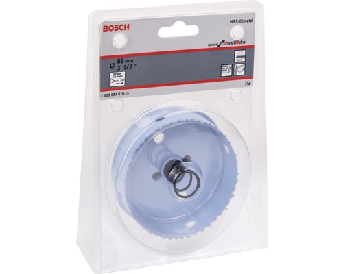 Bosch Lochsäge mit 89 Millimeter Durchmesser in Verpackung