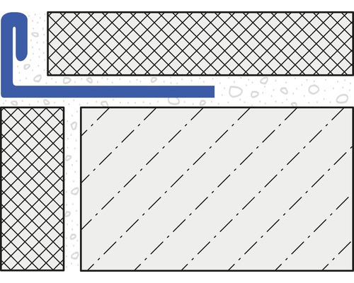 Illustration einer Bauwerksabdichtung mit Dichtungsprofil