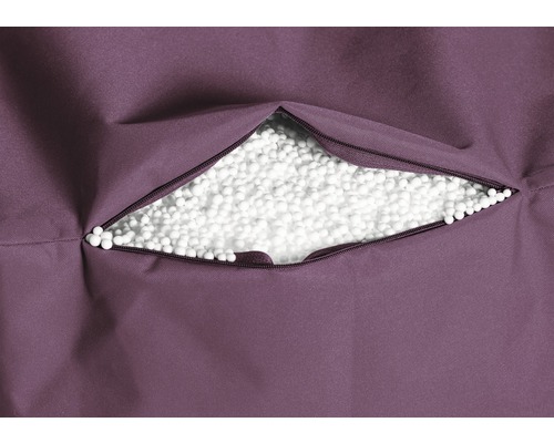 Sitzsack mit Reißverschluss und Füllung