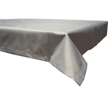 Tischdecke 130 x 180 cm Polyester rechteckig grau-thumb-0