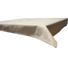 Tischdecke 130 x 180 cm Polyester rechteckig beige-thumb-0