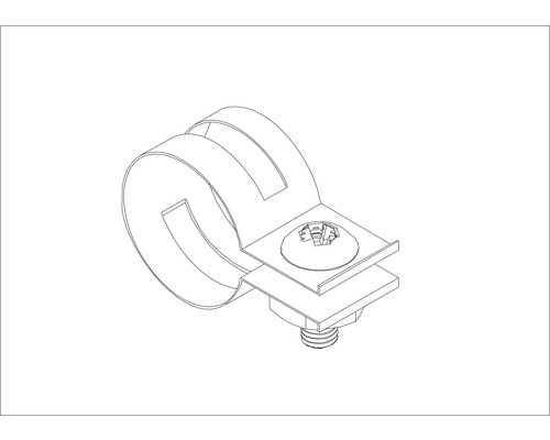 Rohrschelle mit Schraube