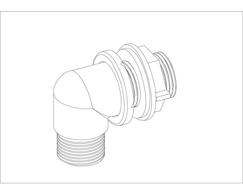 Winkelverschraubung mit Gewinde