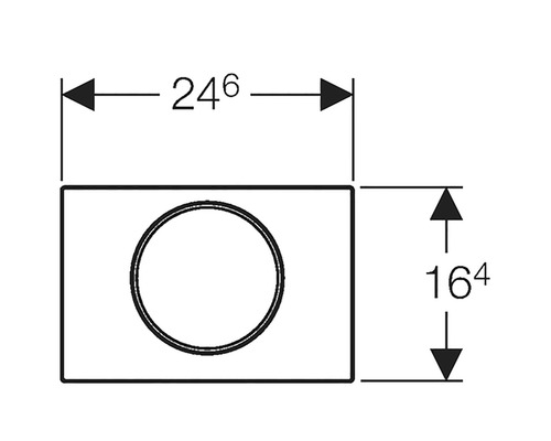 Technische Zeichnung mit Maßangaben