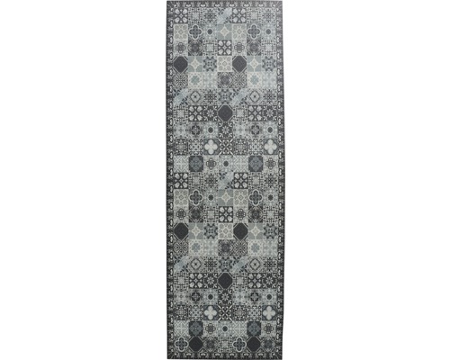 Rechteckiger Teppich mit Fliesenmuster