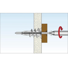 Gipskartondübel Tox Spiral Plus 37-4 + Schraube, 4 St.-thumb-7 Gipskartondübel Tox Spiral Plus 37-4 + Schraube, 4 St.-thumb-7