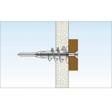 Gipskartondübel Tox Spiral Plus 37-4 + Schraube, 4 St.-thumb-6 Gipskartondübel Tox Spiral Plus 37-4 + Schraube, 4 St.-thumb-6