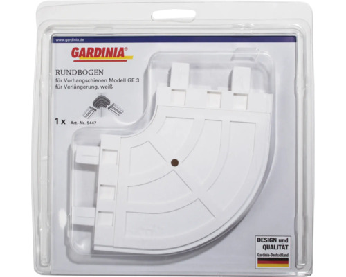 Gardinia Rundbogen für Vorhangschienen Modell GE 3 in Verpackung