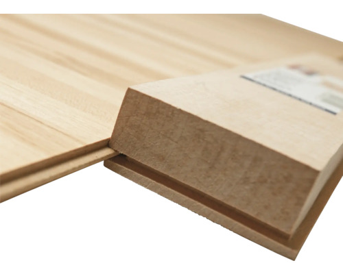 Verbindung von Holzbodenpaneelen mit Nut- und Feder-System