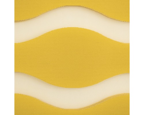 Gelber Stoff mit wellenförmigem Muster