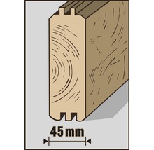 Gartenhaus weka Designhaus Cubilis 412 Gr.1 mit selbstklebender Dachfolie und Fußboden 380 x 300 cm natur-thumb-4 Gartenhaus weka Designhaus Cubilis 412 Gr.1 mit selbstklebender Dachfolie und Fußboden 380 x 300 cm natur-thumb-4