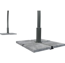 Schirmständer mit Betonplatten
