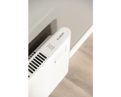 Eurom Logo auf einem Heizkörper