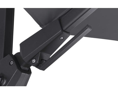 Detailaufnahme vom Mechanismus eines Sonnenschirms