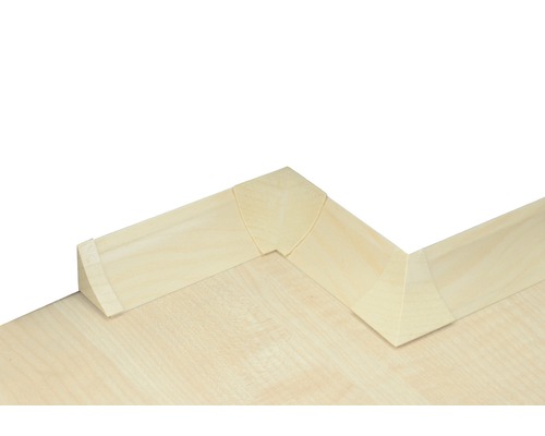 Eckverbindungsstück aus Holz für Zierleisten