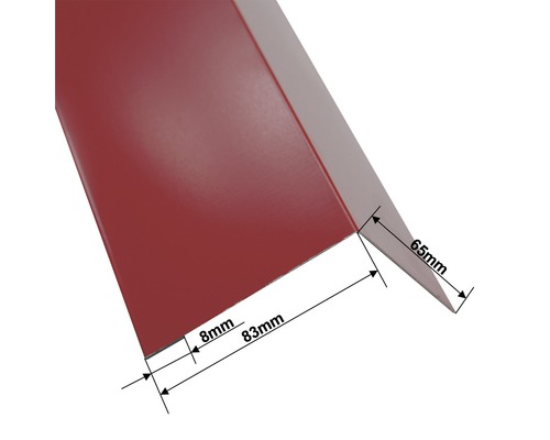 Kantenschutzwinkel mit Maßen 65 mm, 83 mm und 8 mm