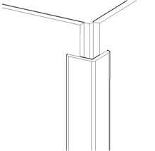 Tischbein mit Kantenschutz
