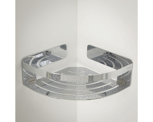 Eckregal aus Metall für die Dusche zur Wandmontage