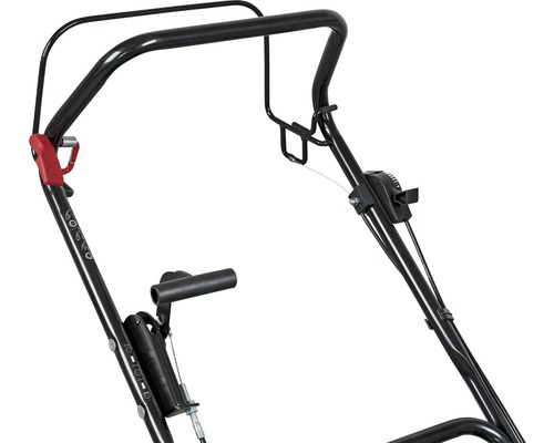 Detailansicht des Führungsholms eines Rasenmähers