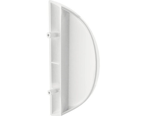 Halbrunde weiße Abdeckung aus Kunststoff