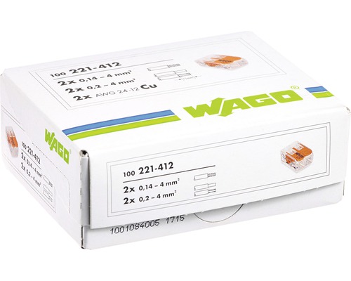 Verpackung Wago Verbindungsklemmen