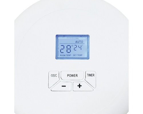 Bedienelemente und Display eines Klimageräts