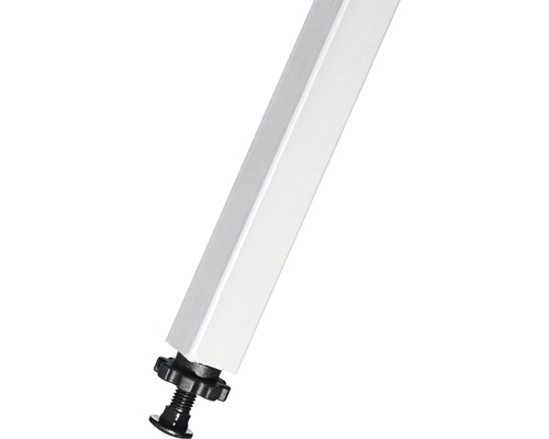 Quadratisches Tischbein mit Verstellfuß