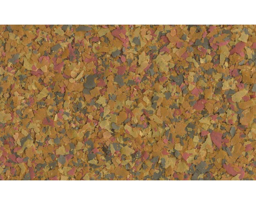 Nahaufnahme von Fischfutterflocken