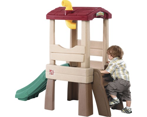 Spielturm mit Rutsche und Kletterwand für Kinder