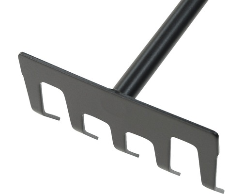 Gartenrechen aus Metall mit Zinken