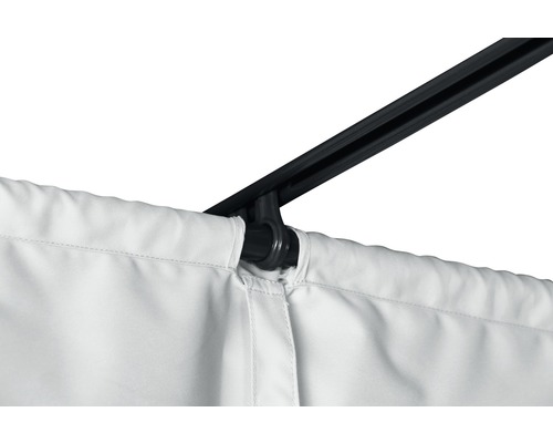 Vorhangaufhängung an einer Gardinenstange