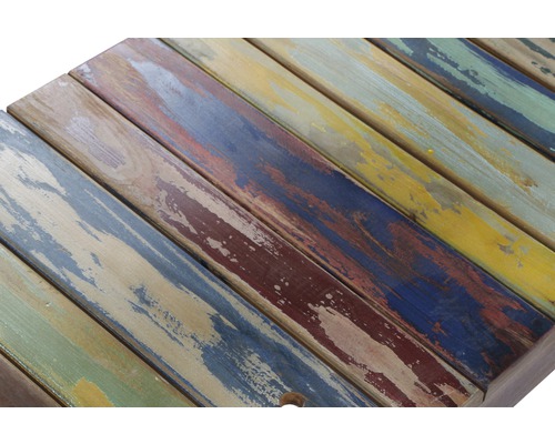 Tischplatte aus Holz mit verschiedenen Farben