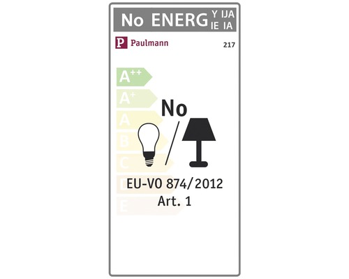 Paulmann Logo, Energieeffizienzklassen Label