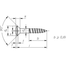 Holzschraube Linsensenkkopf m. Schlitz 4,0x30 mm DIN 95 Messing brüniert 25 Stück-thumb-1