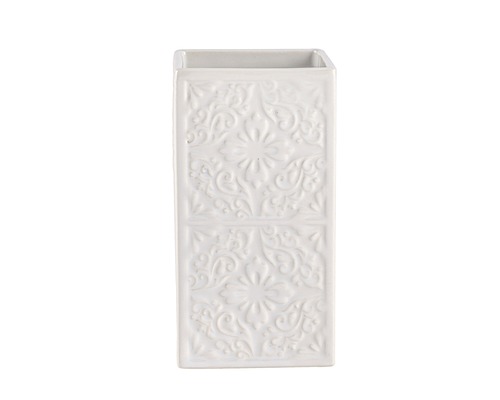 Keramik-Zahnbürstenhalter mit floralem Muster