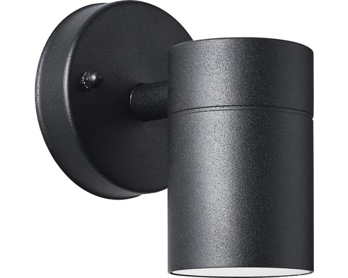 Schwarze Wandleuchte für den Außenbereich