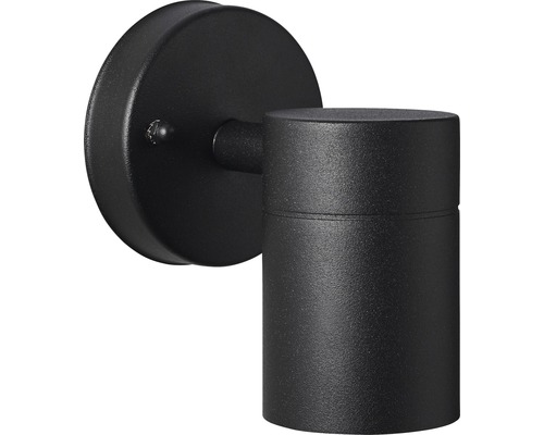 Schwarze Wandleuchte für den Außenbereich