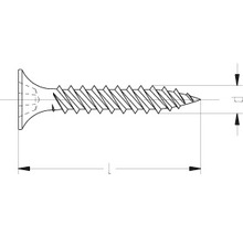 Gipsplattenschraube Feingewinde m. Kreuzschlitz 3,9x35 mm phosphatiert, 1000 Stück-thumb-1