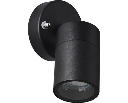 Schwarze Wandleuchte für den Außenbereich