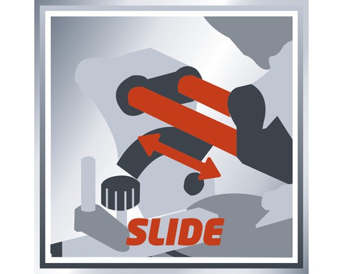 Symbol für Schiebefunktion einer Säge