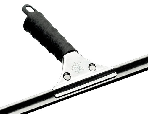 Fensterwischer mit schwarzem Griff und Metallrahmen