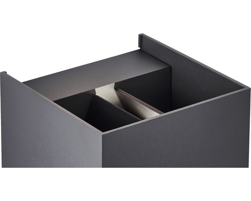 Offene Box mit zwei Fächern