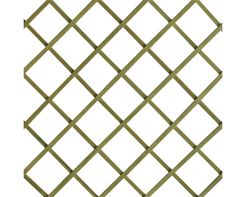 Holzzaun-Element mit quadratischem Gittermuster